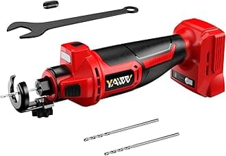 Cordless Drywall Cut-Out Tool for Milwaukee M18 Battery, 3 Speed Adjustable Brushless Rotary Saw with Up to 30000 RPM, Compact Spiral Saw Kit for Cutting Wood Drywall,Sheetrock,Wood, (Bare Tool Only)