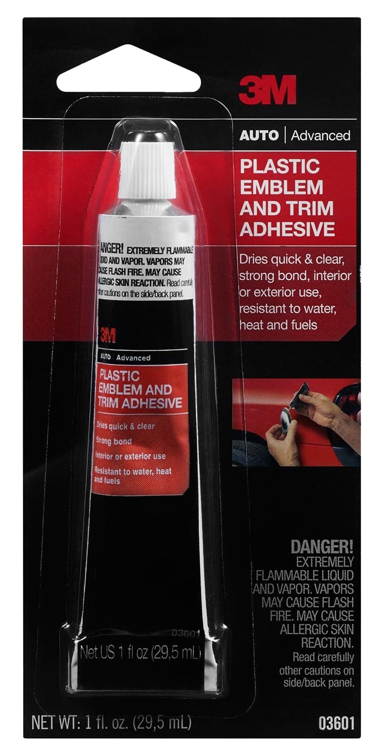 Plastic Emblem and Trim Adhesive, 03601, 1 fl oz