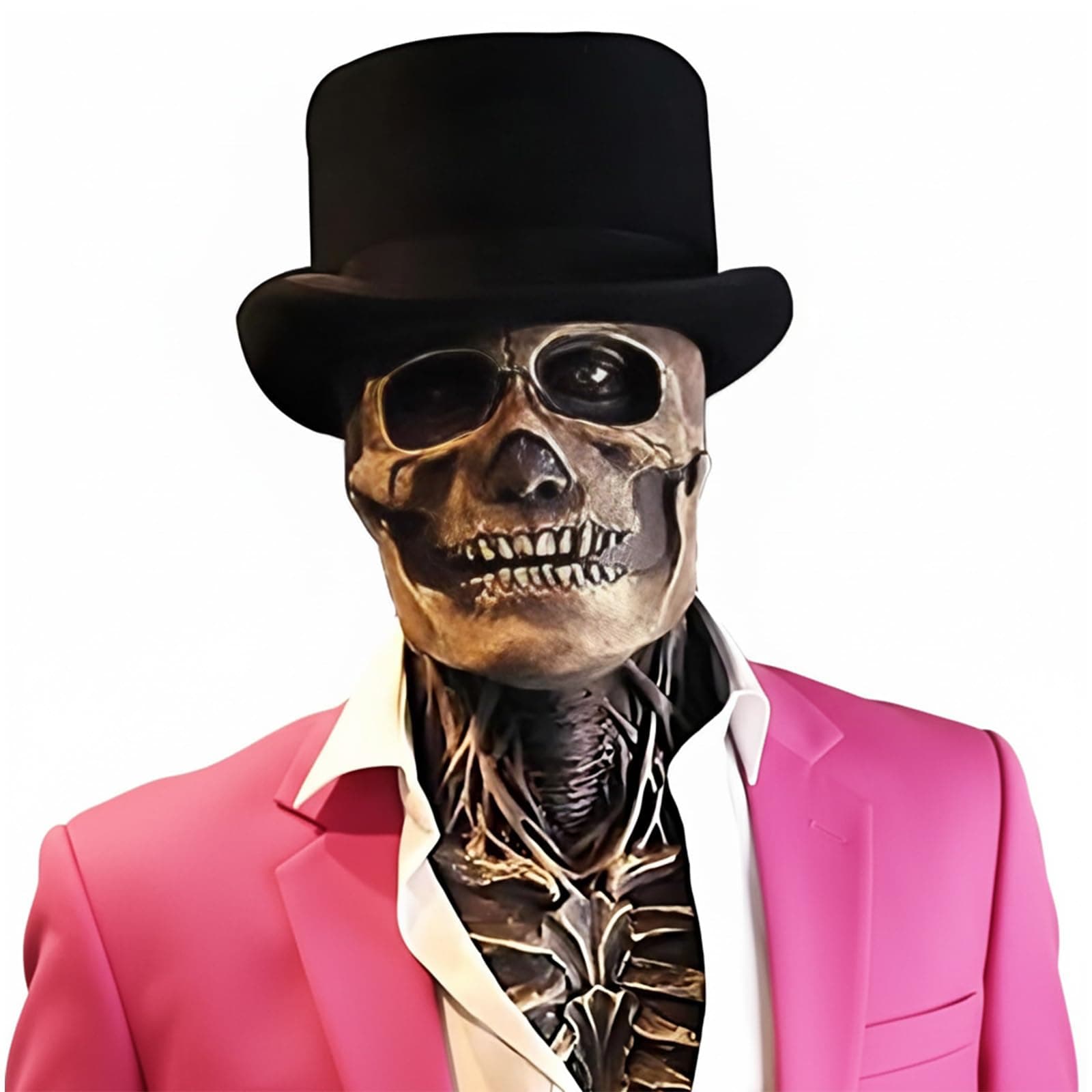 Bulex Skull Mask - Scary Full Head Skeleton Headgear - Realistic Halloween Cosplay Latex Horror Mask