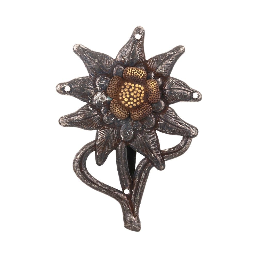 German Army WW II Edelweiss Badge Metal Pin Brooches for Hats