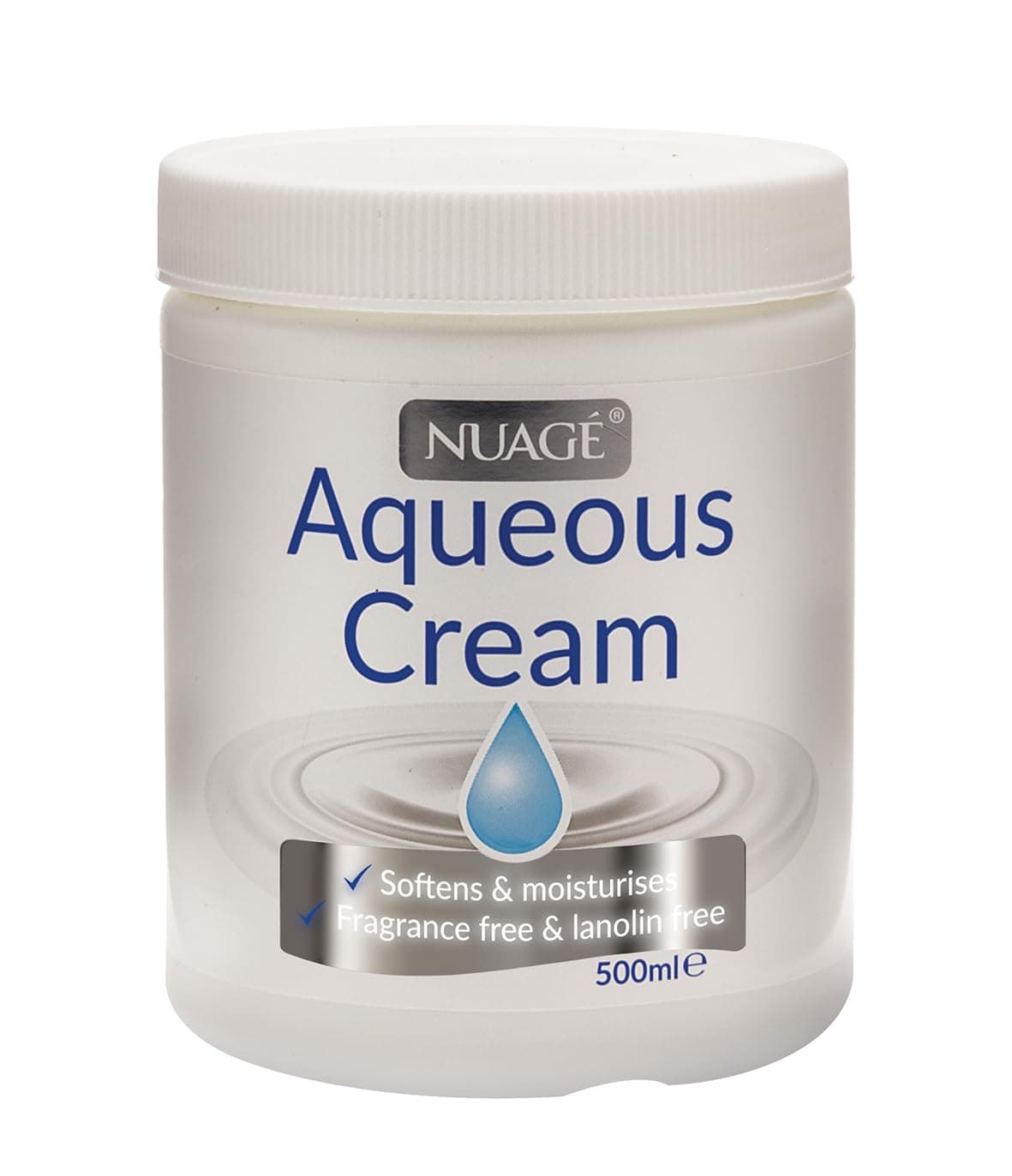 Nuage Aqueous Cream, Fragrance Free, 500Ml