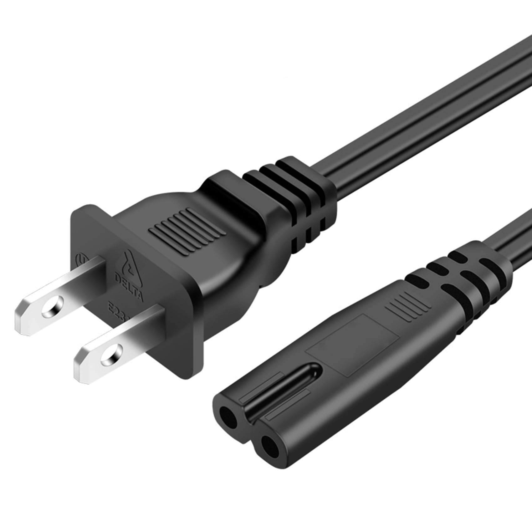 DSYJAC Power Cord(5ft, Black) - Universal Replacement for Xbox One S/X, Xbox Series X/S, PS4, PS4 Slim, PS5, PS3 Slim/Super Slim UL Listed