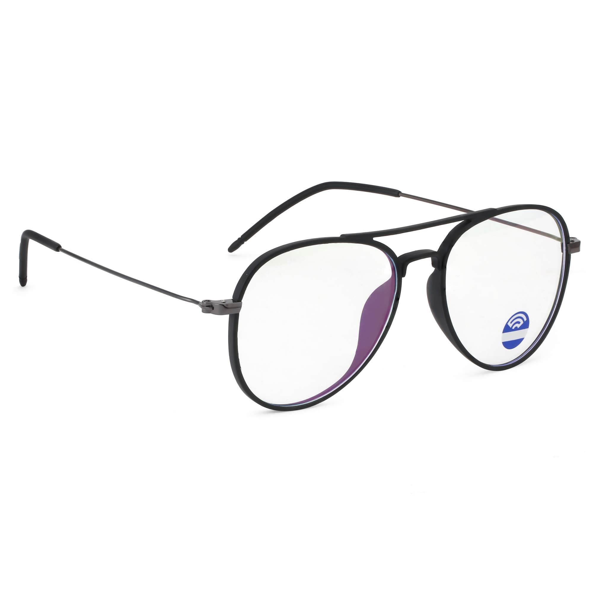 Unisex Aviator Blue Ray Cut Ultralight Spectacle Frames - Fragile