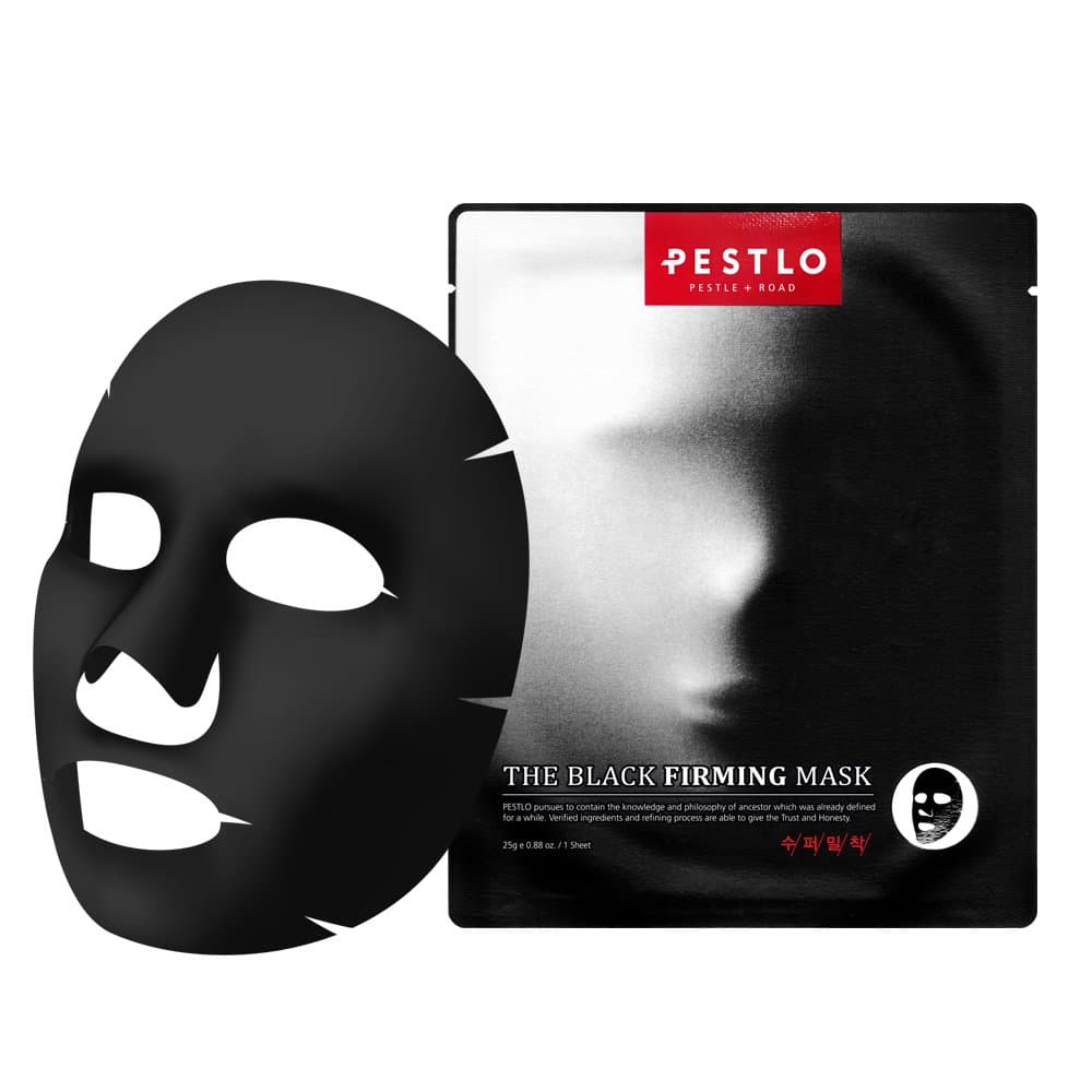 Pestlo The Black Firming Mask, 7 Sheet - Moisture, Antioxidant Effect for Clear & Transparent Skin Care