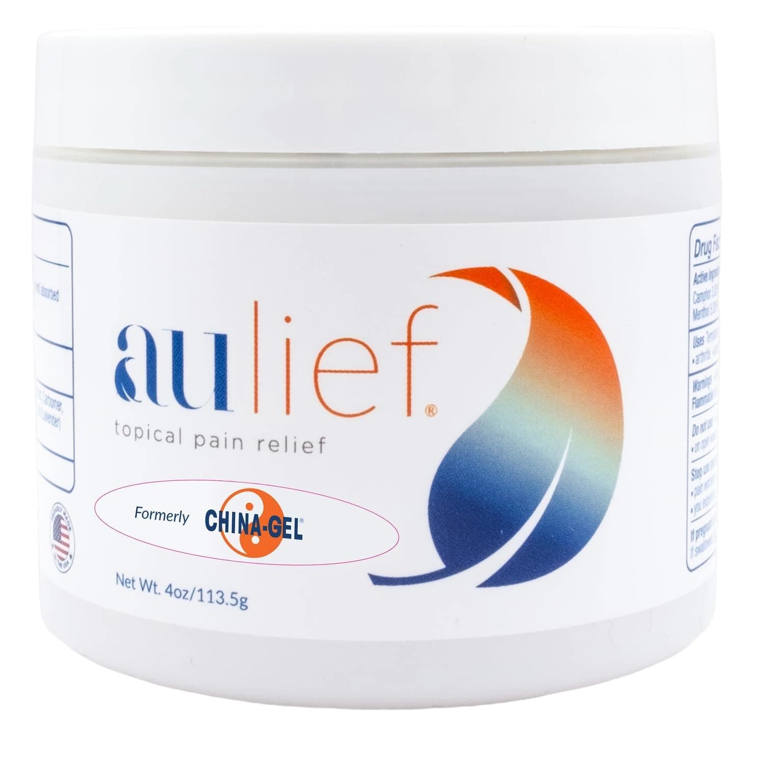 - Aulief Pain Relief Cream Arthritis & Muscle Rub for Sore Muscles & Joint Pain, Neck, Knee & Back Aches, Premium Dye-Free White Topical Gel, 4 oz Jar
