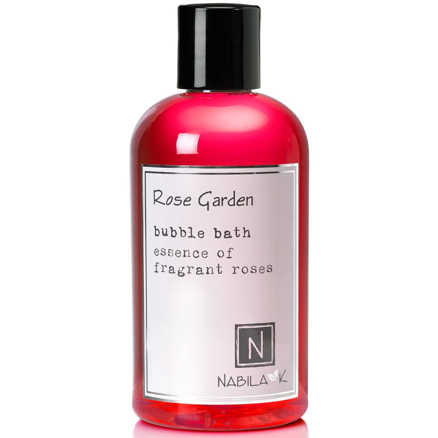 Rose Garden Bubble Bath by Nabila K - Essential Oils with Natural Ingredients for Sensitive Skin, Tear-Free, Gentle, Moisturizing - Luxury for Women & Men, 8 oz
