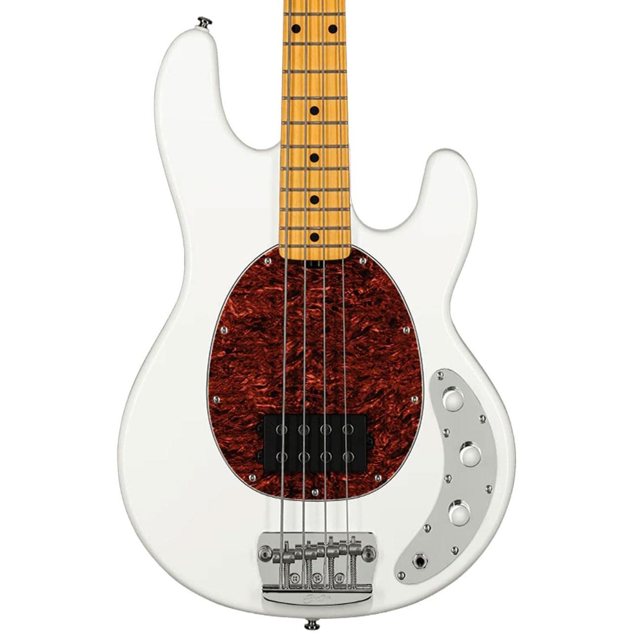 Sterling By Music Man StingRay Classic RAY24CA Bass Guitar - Olympic White