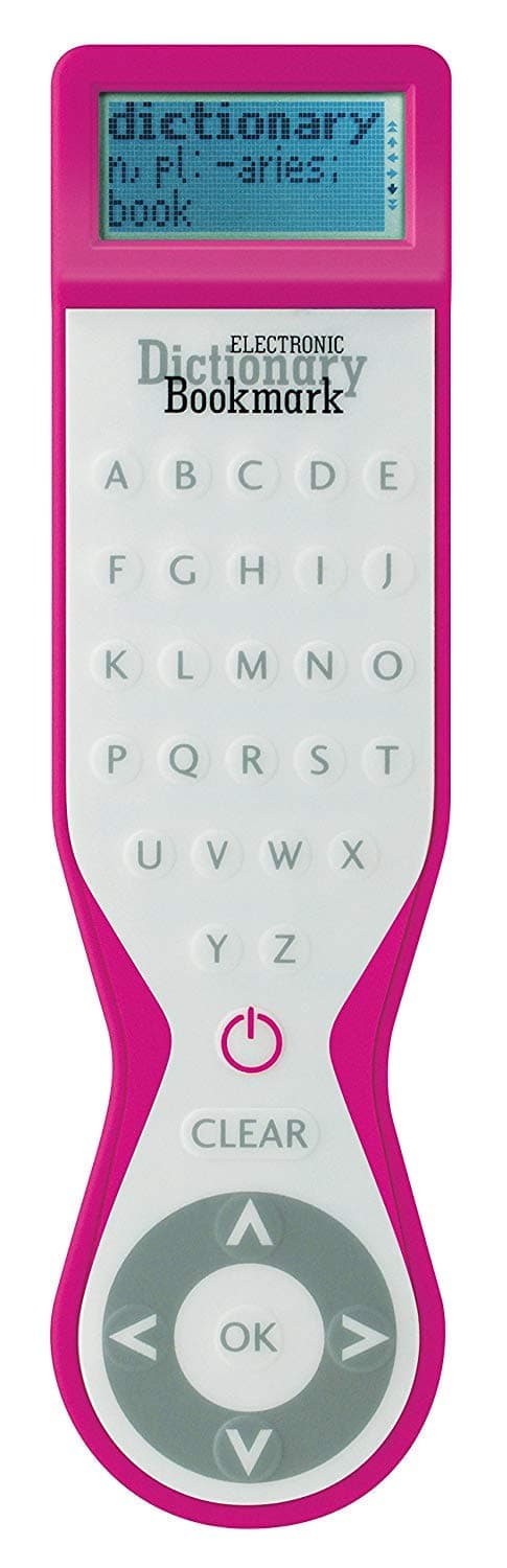 IF Electronic Dictionary Bookmark Single Language Definitions - English, Pink