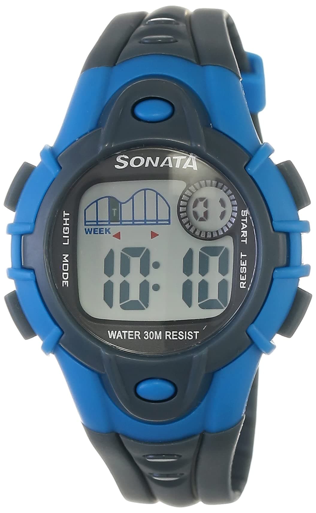 SF Digital Black Plastic Strap Unisex Watch - NT87012PP03