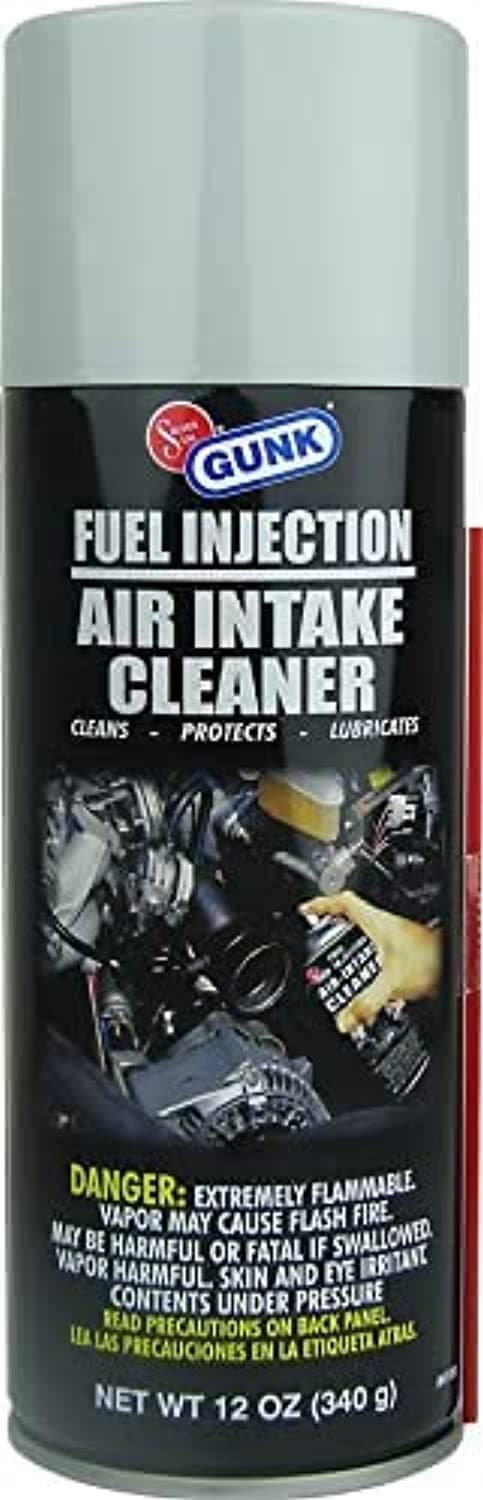 Gunk Fuel Injector Intake, Fuel System Cleaner Air Intake System Fuel Injector Nozzle Throttle Body Cleaner for Gasoline Diesel Cars with Carrying Case Non-dismantle 340gm