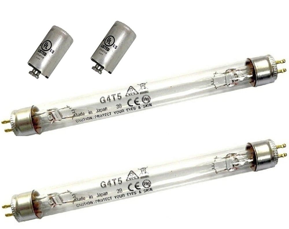 Ultra 2 UV Light Bulbs & 2 Starters for ECOQUEST Fresh AIR Package Deal