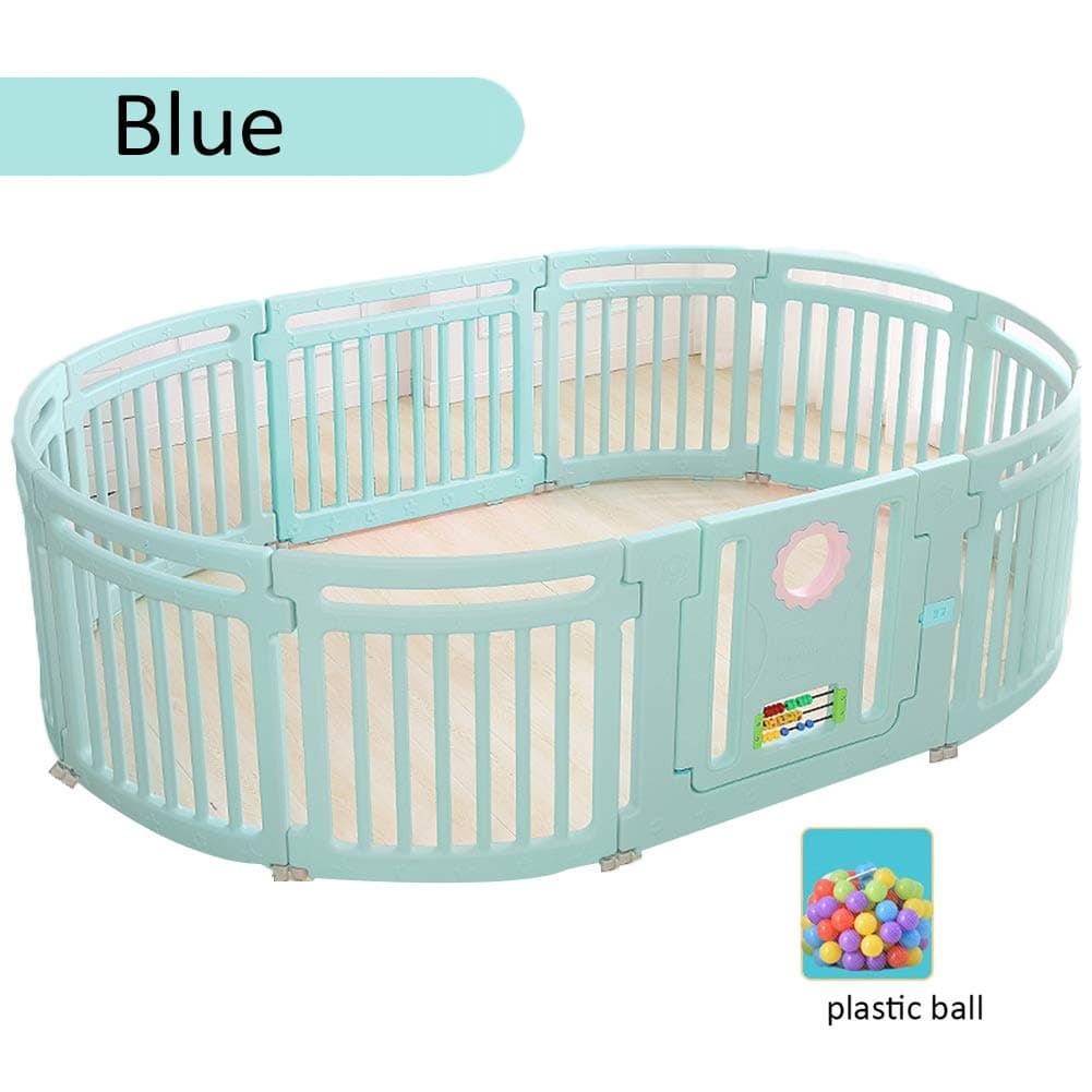 LIANGJUN Baby Playpen Playpens Safety Toddler Crawl Twins Kids Activity Centre Smooth Plastic Ball - 66.5cm High (color : B, Size : 158X235X66.5CM)