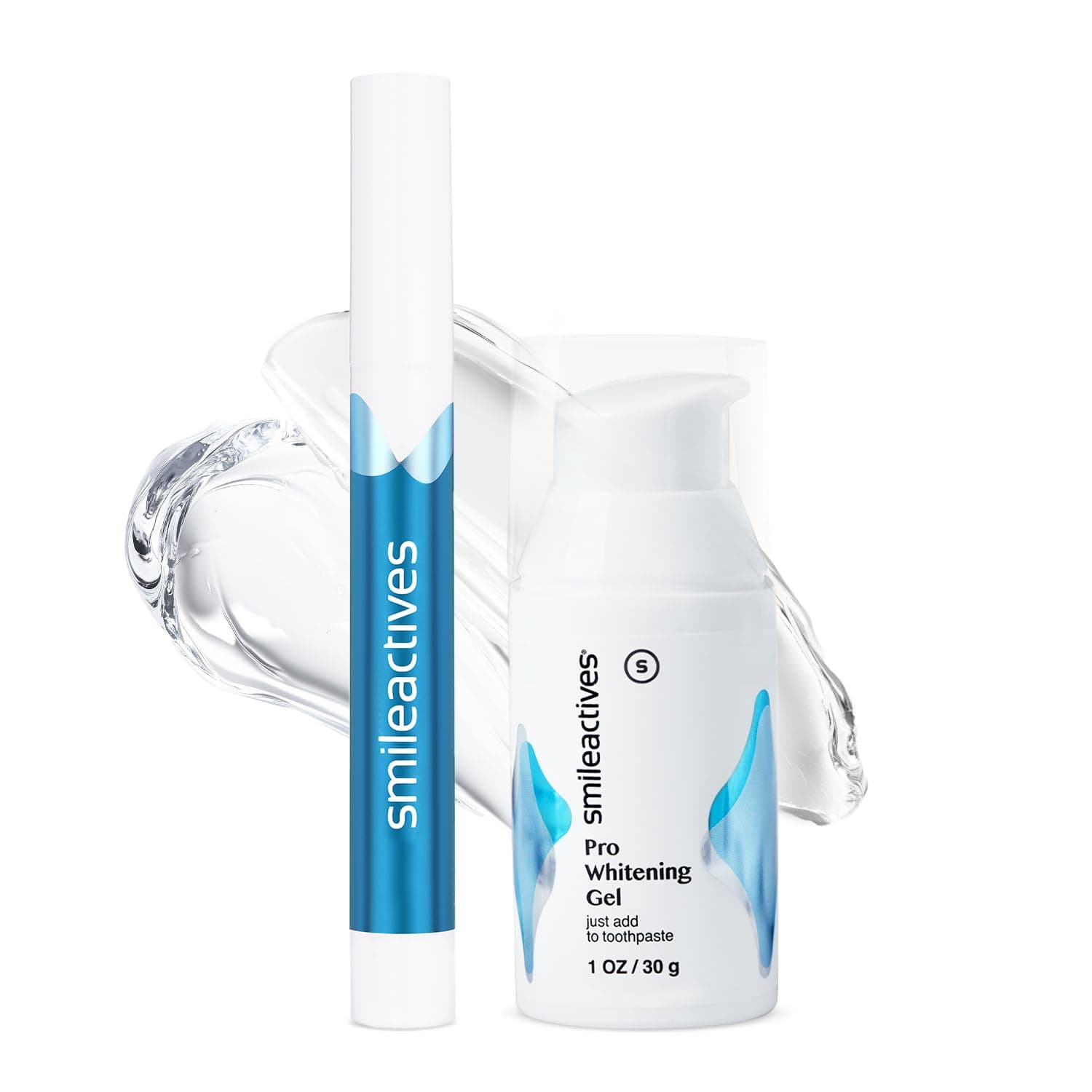 Smileactives ââ‚¬â€œ On-the-Go Ultimate Whitening & Brightening Duo ââ‚¬â€œ 30 ml Power Whitening Gel and 3.25 ml Advanced Whitening Pen ââ‚¬â€œ Travel Size/30 Day Supply