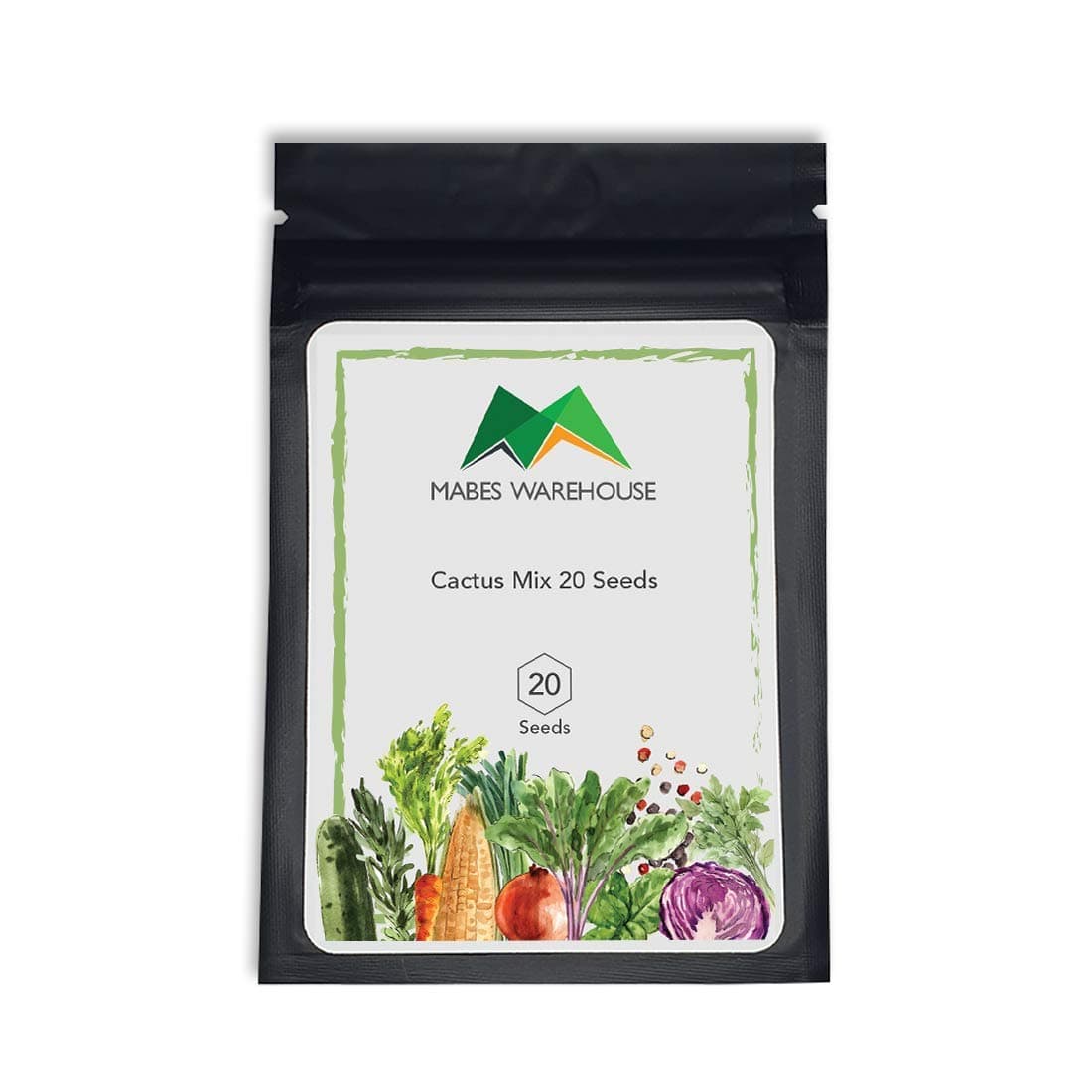 MABES WAREHOUSE Cactus Mix 20 Seeds - Cacti/Cactuses Mixed Plant, Range of Shapes and Sizes Cacti Succulent Mix, Cactus Seeds Mix to Grow Inside All Year and Outside in Summer