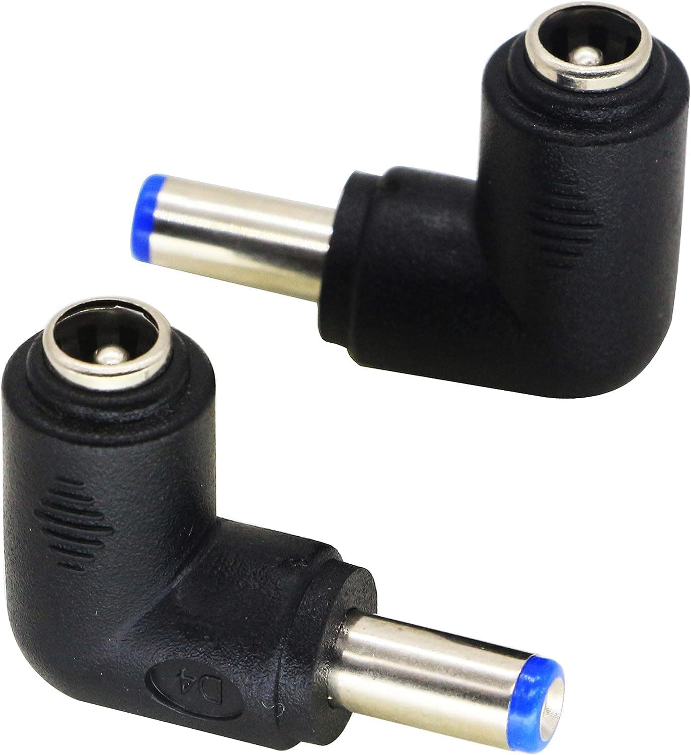 zdyCGTime 90 Degree Angle DC5.5x2.1mm Male to Female Adapter DC5521 5 Volt DC Barrel Power Jack adapter Coupler power head Connector for Tablet/Monitoring/Router.(DC5.5x2.1mm)(2pack)