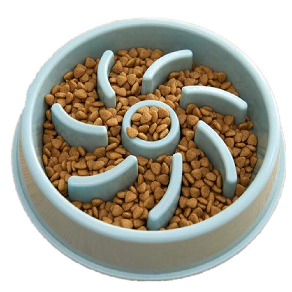 MDINCDog Cat Slow Feeder Bowl, Non Slip Puzzle Bowl Anti-Choke Pet Bowls, Healthy Food Fun for Puppy, Slow Eating Dog Bowl for Medium Dogs