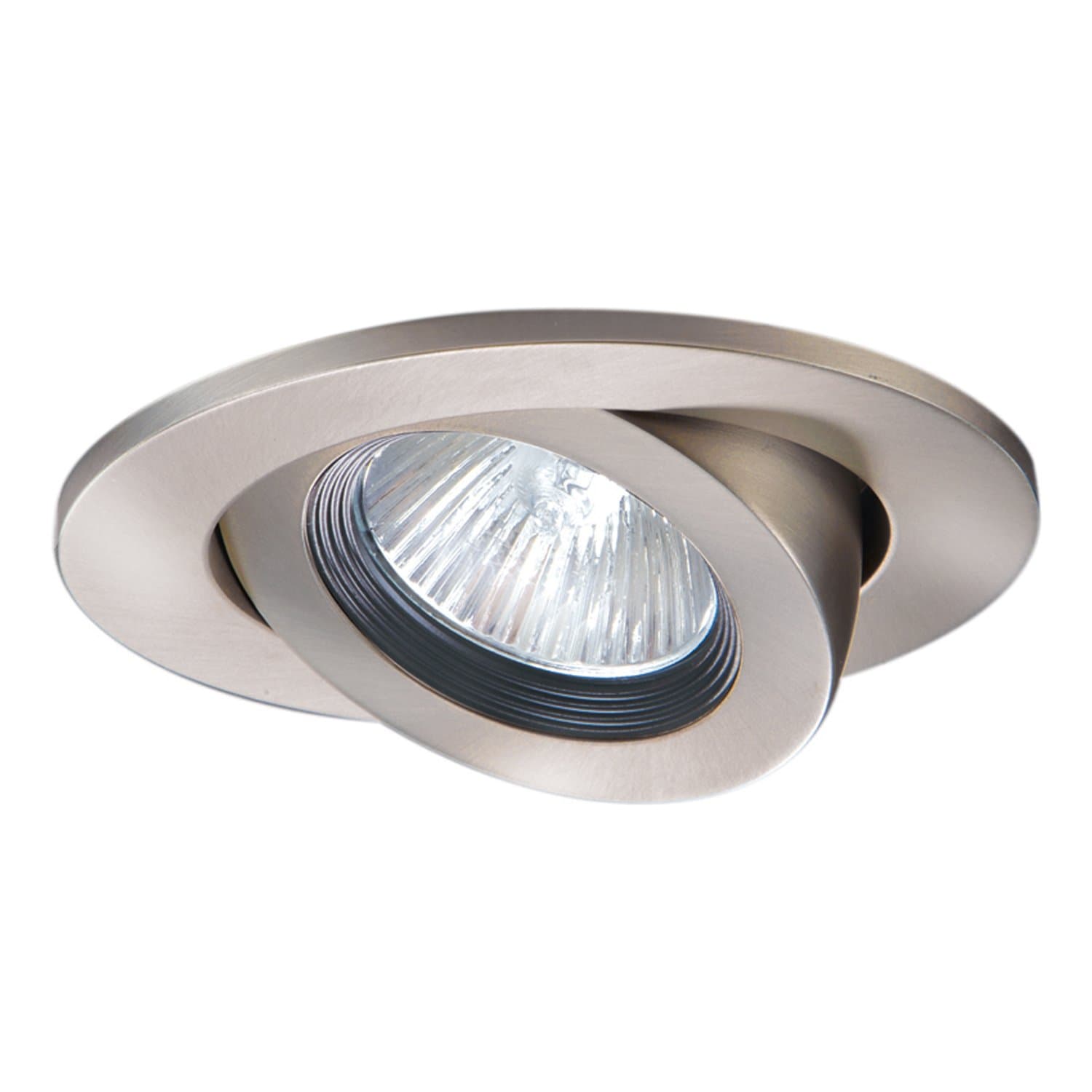 HaloRecessed 3009SNBB 3-Inch 35-Degree Trim Adjustable Gimbal Satin Nickel with Black Baffle