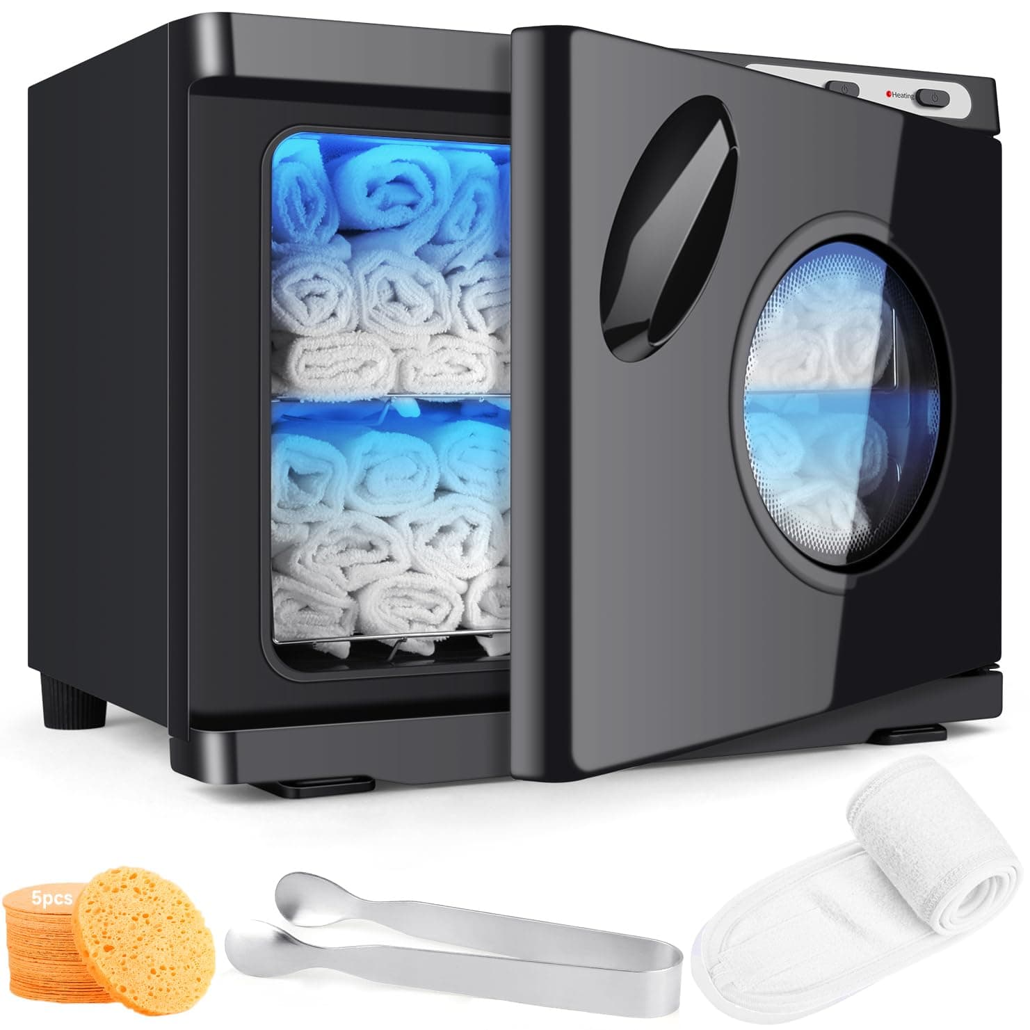 Hot Towel Warmer, 23L Large Capacity Professional Hot Towel Cabinet, 2 In 1 Spa Towel Warmers for Facials, Hairdresser, Salon, Esthetics