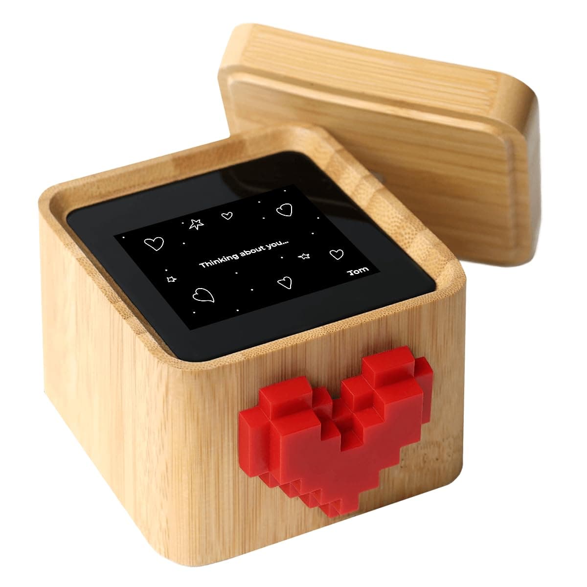 Lovebox Black & White | Love Note Messenger | Meaningful Gift for Mom, Dad, Wife, Husband, Grandma, Grandpa, Kids, Couple Gift, Long Distance Relationship Gift