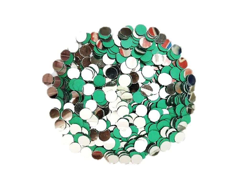 Mirror for EMBROIDERYWORKS in CHURIDHAR,Blouses,DHUPPATTA,Size 1.4.cm,Color Silver,100 PCS