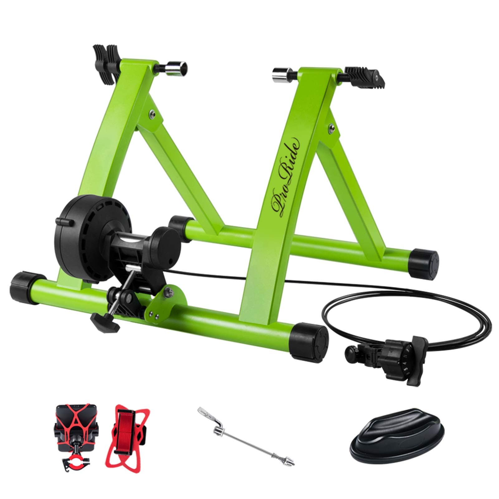 ProRide Bike Trainer Stand Indoor Exercise Bicycle Magnetic Stand with Bike Phone Holder