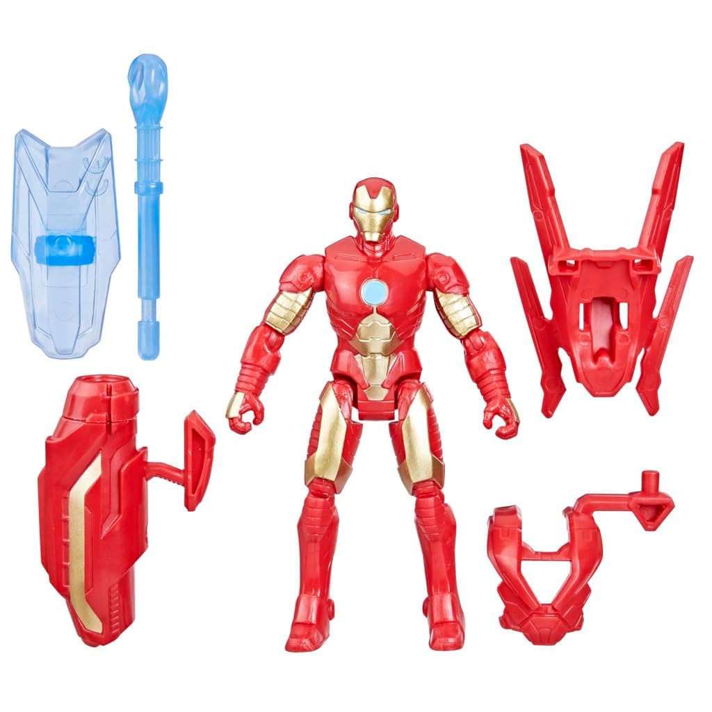 Epic Hero Series Battle Gear Iron Man Action Figure, 4-Inch, Avengers Super Hero Toys for Kids Ages 4 and Up
