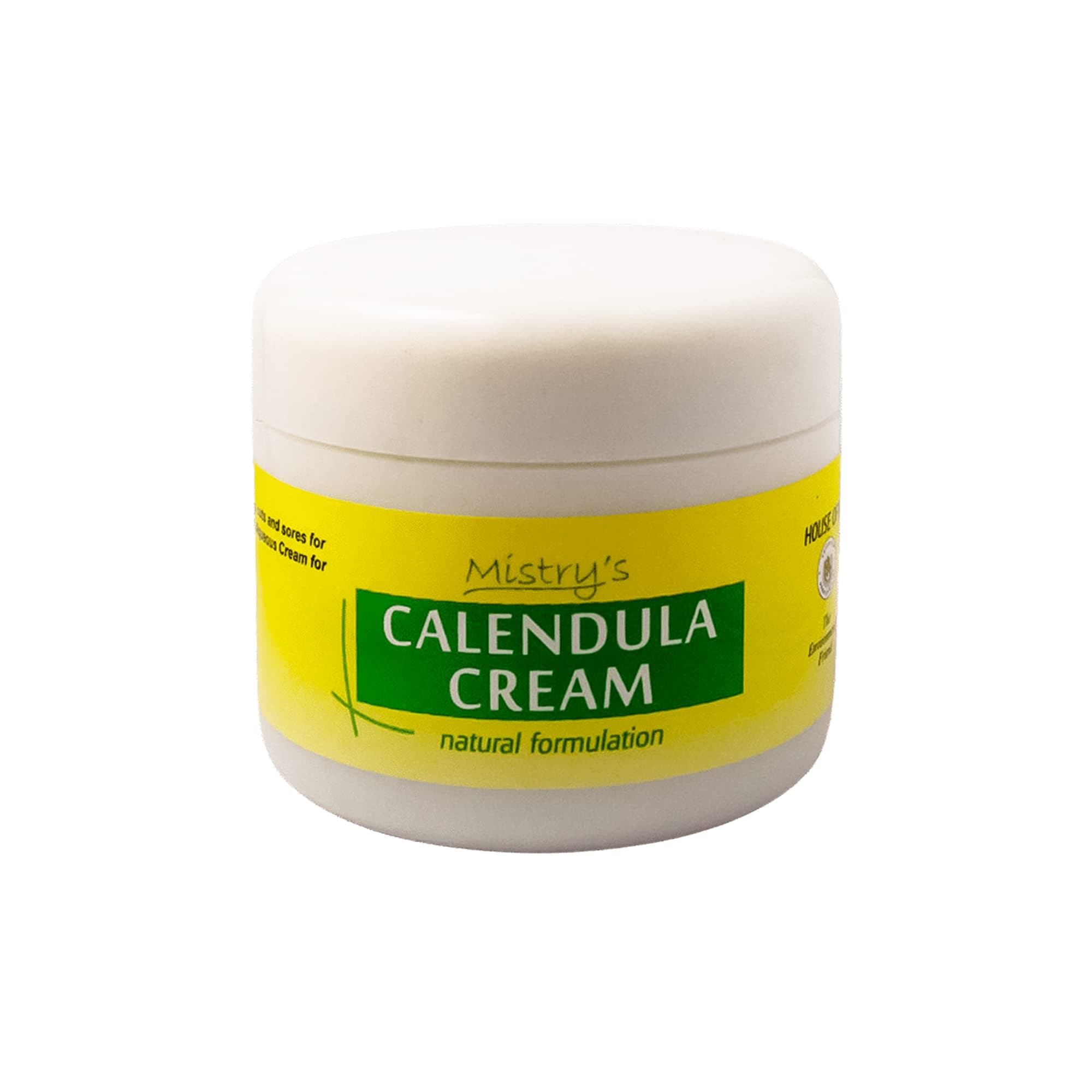 Mistry's Calendula Cream 50g - Calms & Hydrates, Muti-Purpose Skin Cream for Healing Cuts, Sores and Treating Rough Skin - Additive Free, Vegan,