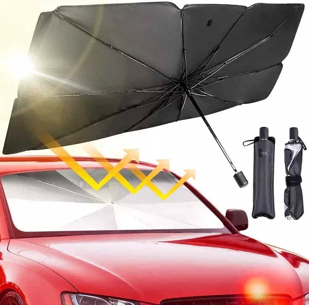 Foldable Car Sunshade Umbrella UV Windshield Cover Heat Insulation Sun Blind Auto Protection Accessories Size: Small