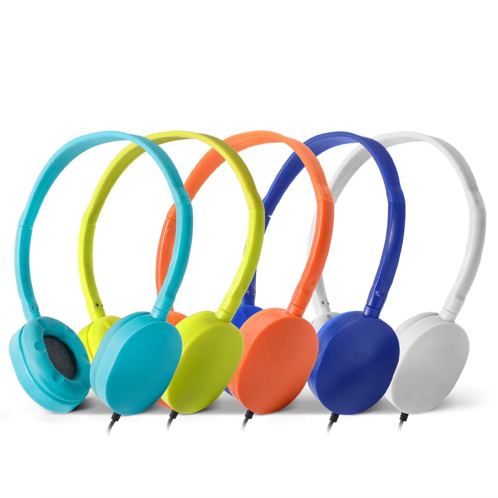 Wholesale Bulk Headphone,10 Packs School Headphones for Classsroom, for School, Airplane, Hospital, Students, Kids and Adults (Mixed Colors)
