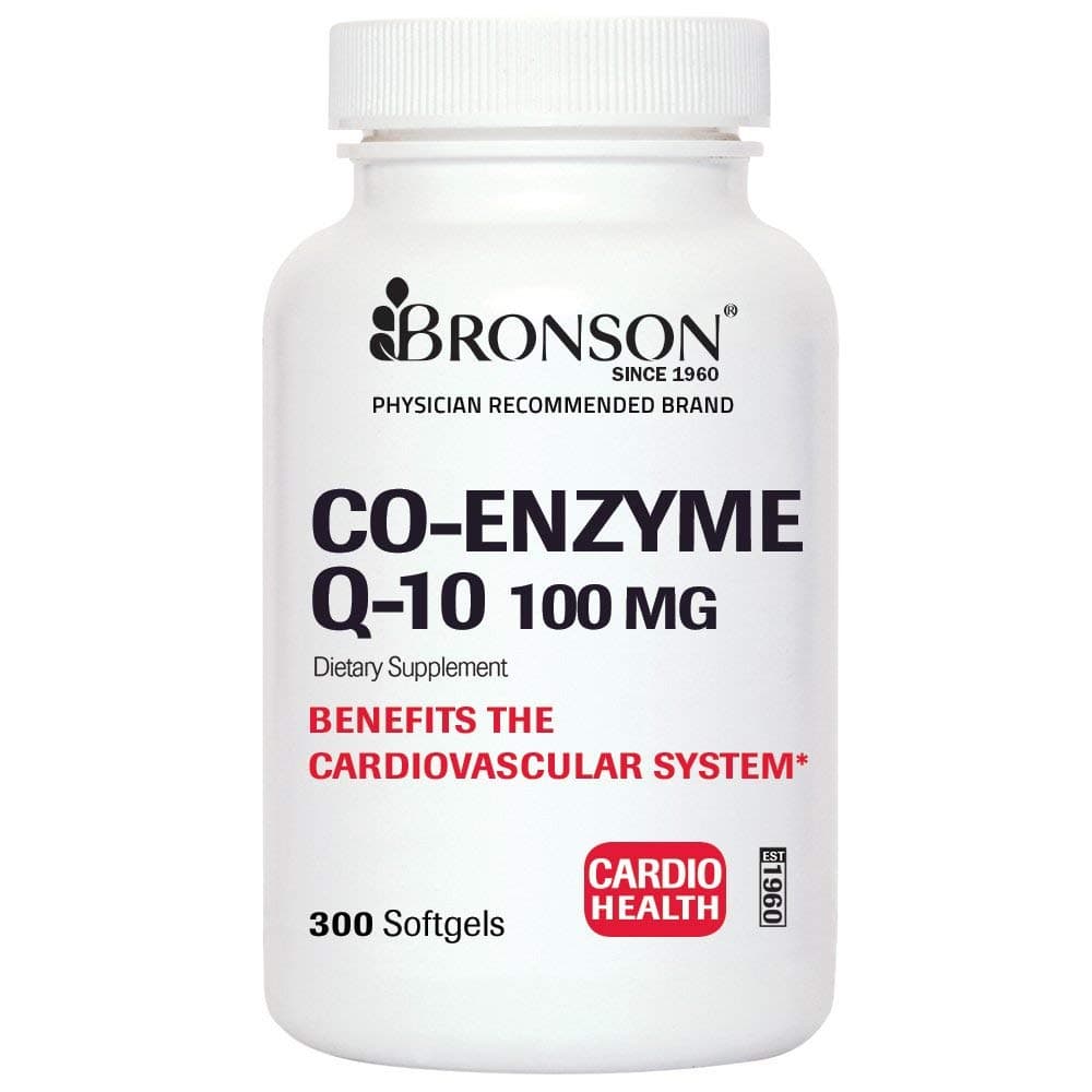 Bronson CoQ10 100mg (CoEnzyme Q-10), 300 Softgels
