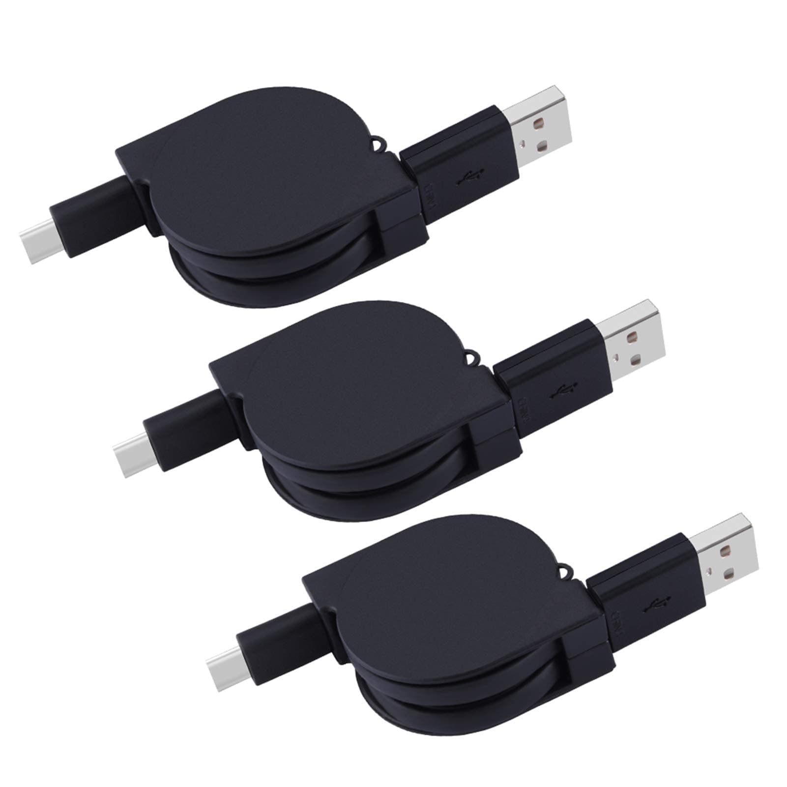Retractable USB Type C Cable Type C Charger USB C to USB A Data Sync Retractable Charging Cord Note 8 Charger for Samsung Galaxy S9 S8 Plus,Google Pixel 2 XL,LG G5 G7 V35 ThinQ,V30,ZTE Blade Z Max X