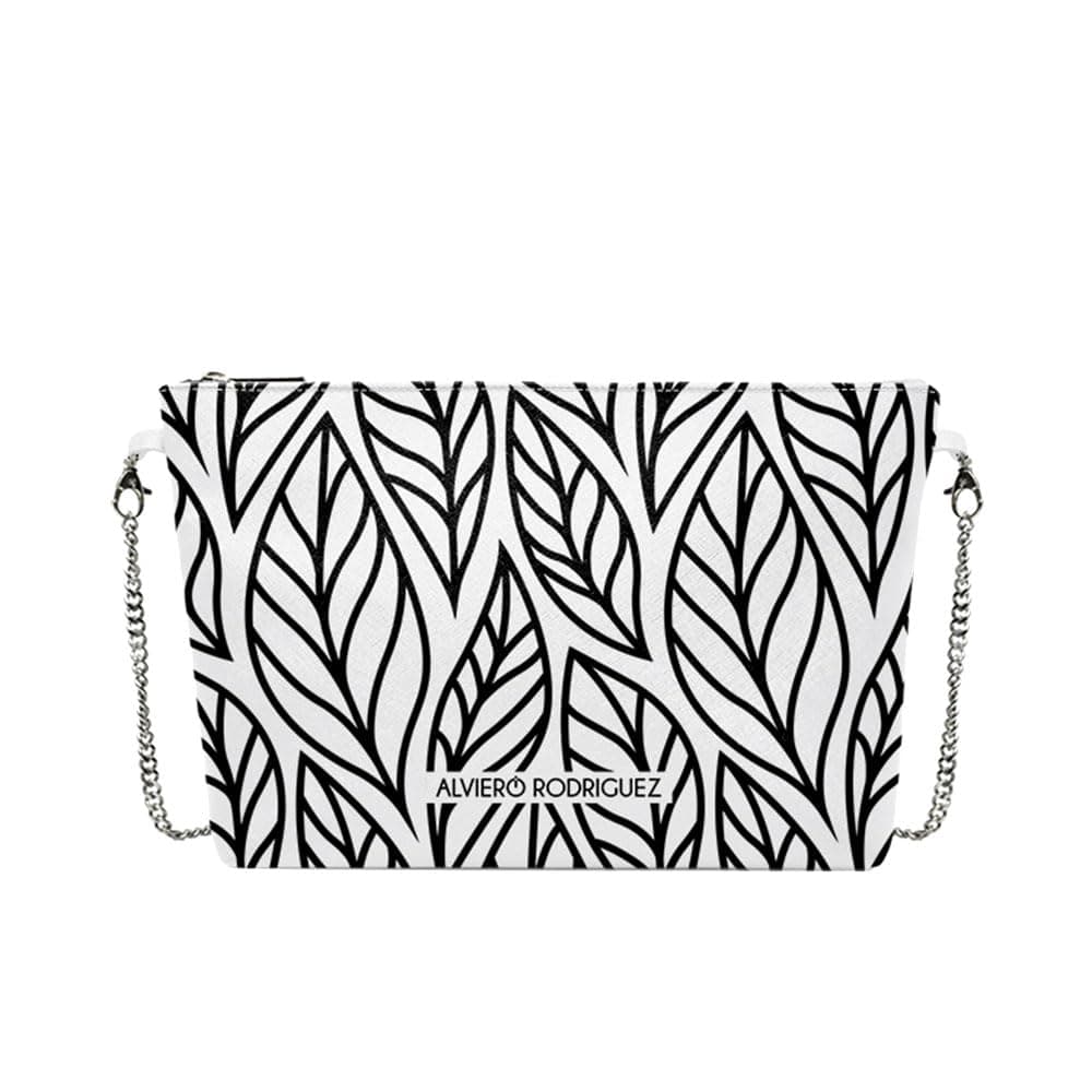 GenericoHola Blanca Alviero Rodriguez White Diva Bag, White, Blue And Yellow, 26,5 centrimetri