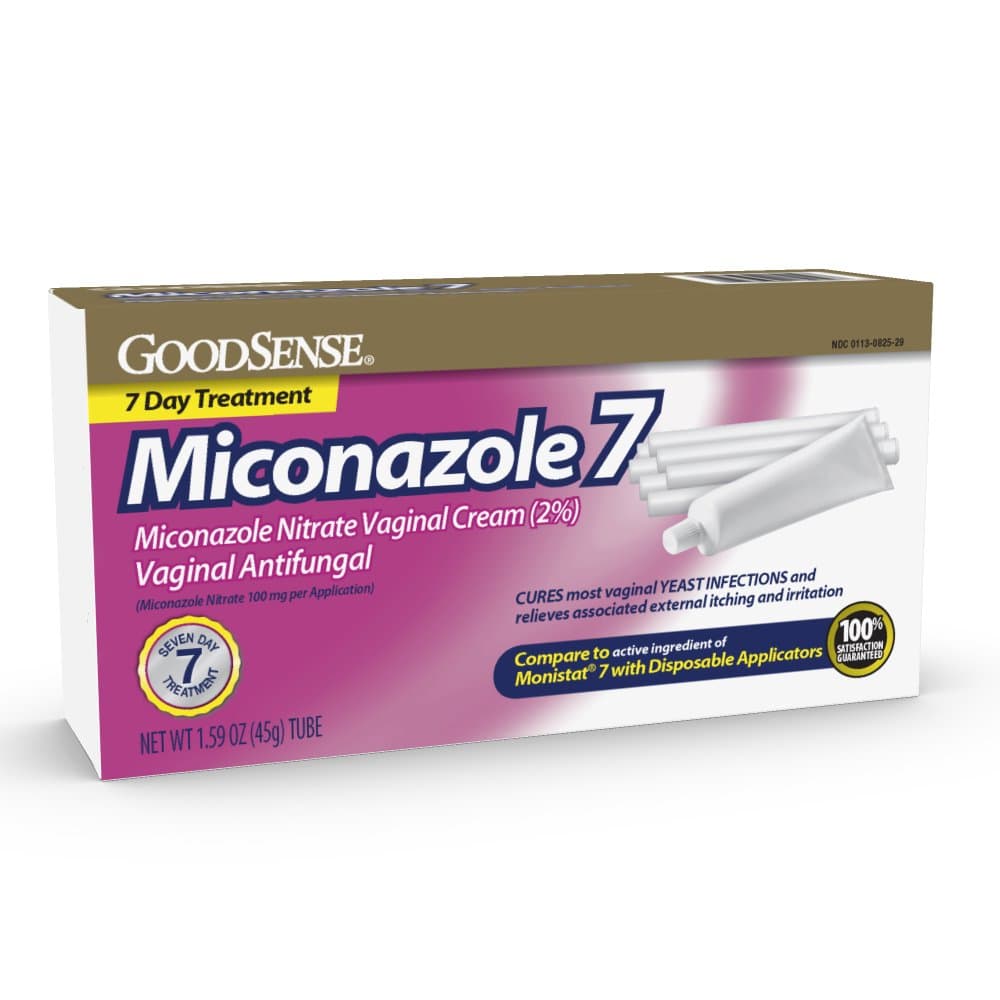 GoodSense Miconazole 7, Miconazole Nitrate l Cream (2%), l Antifungal, 7-Day Treatment