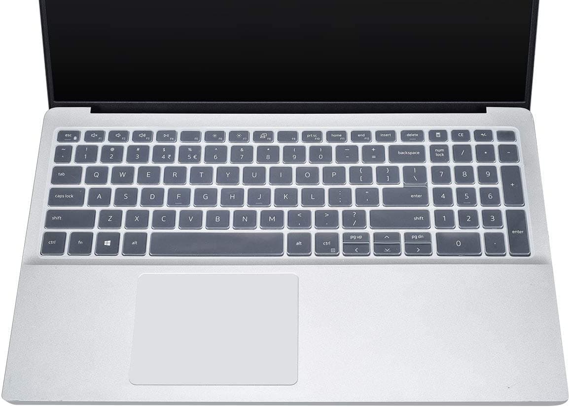 RAYA Silicone Keyboard Skin Cover for Dell G15 Series 15.6 inch Laptops | DELL G15 Series - ( 5510/5511 / 5515/5520 / 5525/5530 / 5535 ) Gaming Laptop Keyboard Cover (Clear Silicone)