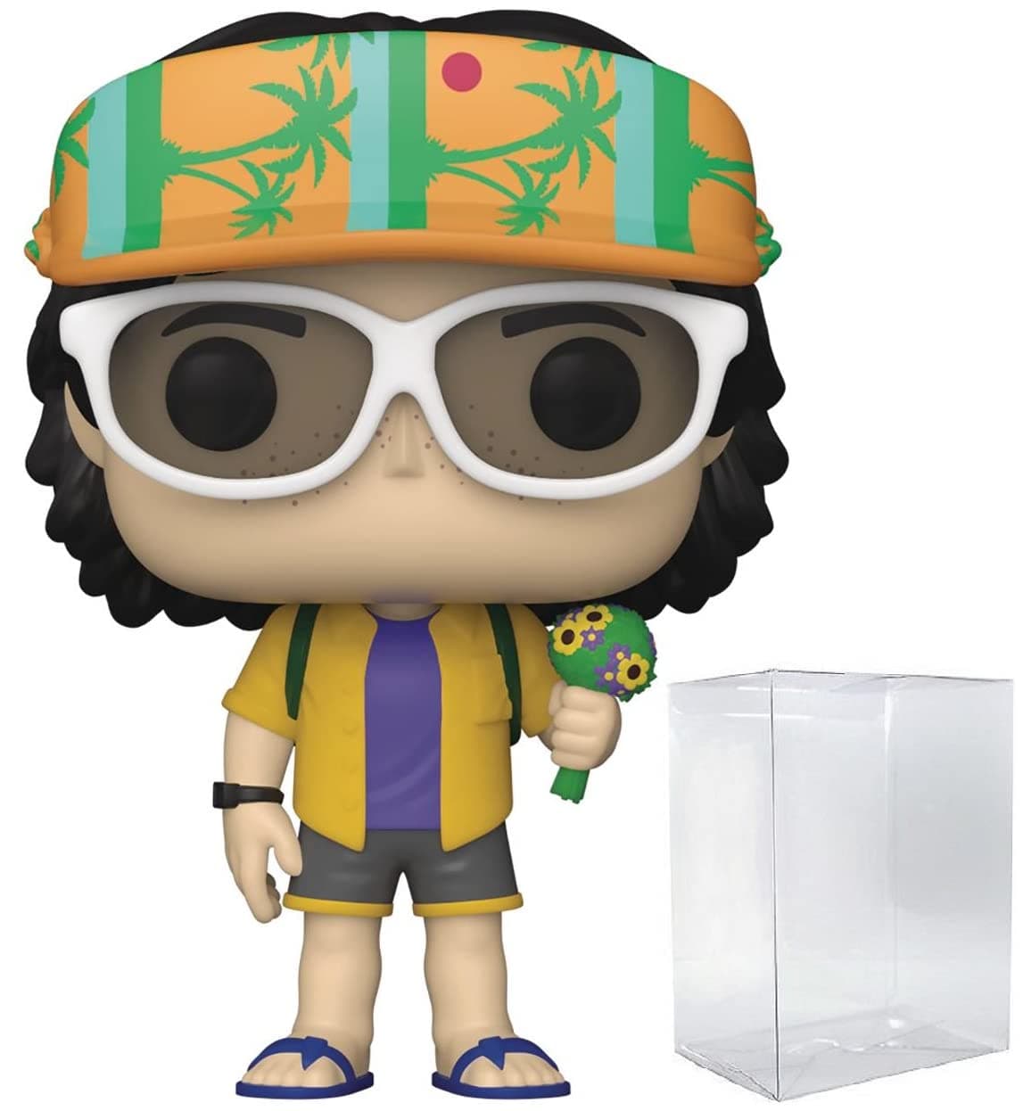 [Stranger Things - Cali Mike Wheeler [Season 4] Funko Vinyl Figure (Bundled with Compatible Box Protector Case), Multicolor, 3.75 inches