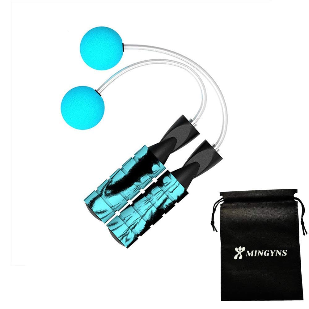 MINGYNS Cordless Jump Rope,Ropeless Skipping Rope Fits All Skill Level Wireless Jumping Rope for Staying Fit Weight Loss and General Workouts