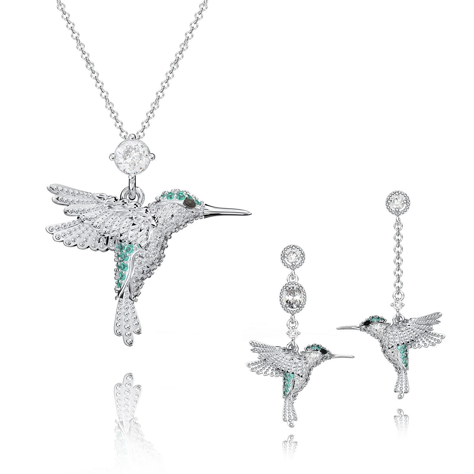 Hummingbird Necklace S925 Women's Necklace, Austrian Crystal Jewelry, Mother's Day/Birthday/Wedding Gift, For Wife/Girlfriend to Mother