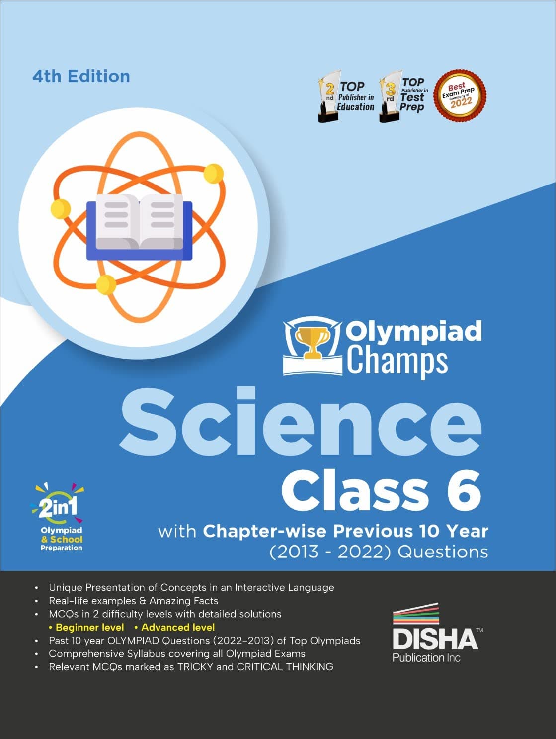 Olympiad Champs Science Class 6 with Chapter-wise Previous 10 Year (2013 - 2022) Questions 4th Edition | Complete Prep Guide with Theory, PYQs, Past & Practice Exercise | Paperback – Big Book, 11 May 2023