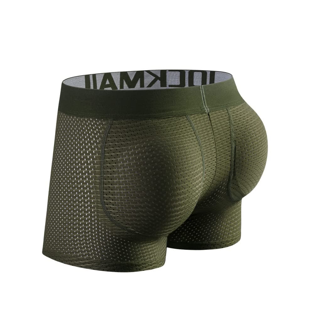 Mesh Mens Underwear Boxer Back Mens Padded Underwear Boxer with Hip Pad Men's Boxers