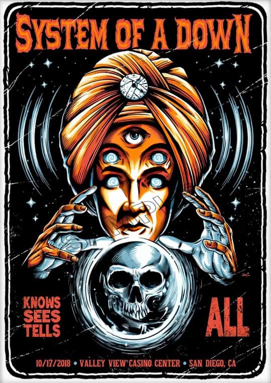 Poster Vintage Rock Band Heavy Metal Wall Art Picture A4