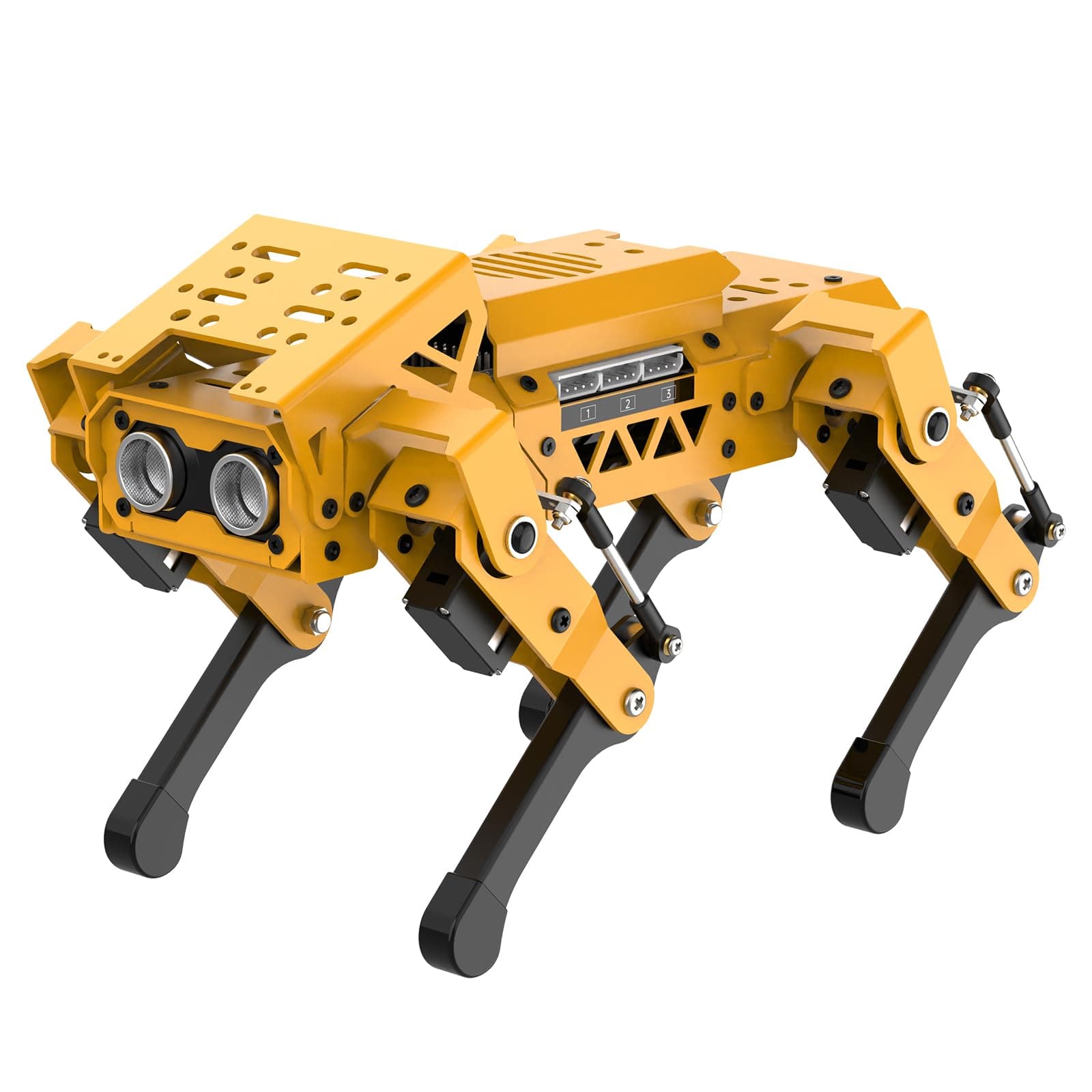 MechDog Robot Dog for Arduino Scratch Python Starter Smart Robot Kit with ESP32 AI Camera, Self Balancing Target Recognition&Tracing Open Source Bionic Quadruped Programming Science Set, Advance Kit
