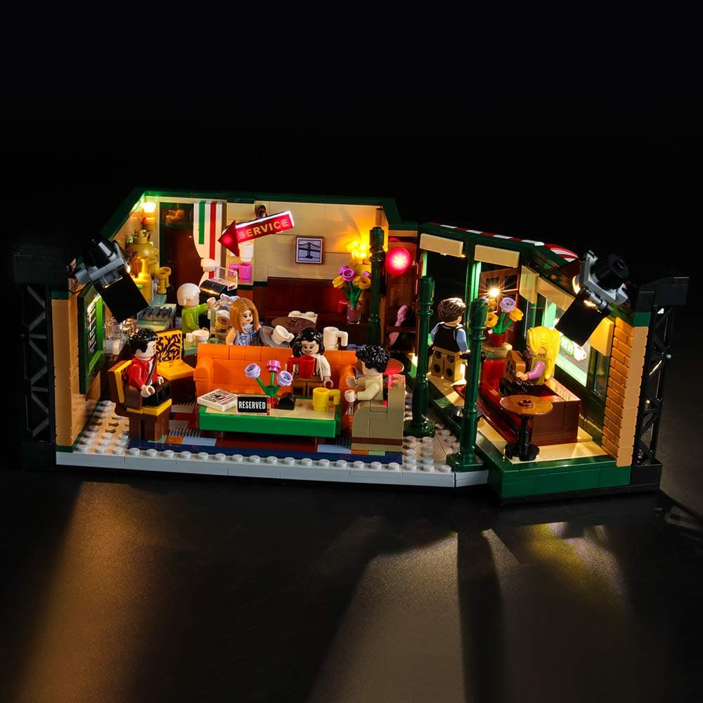 Led Lighting Kit for LEGO Friends Central Perk,Compatible with LEGO 21319 Building Blocks Model- Not Include the Lego Set