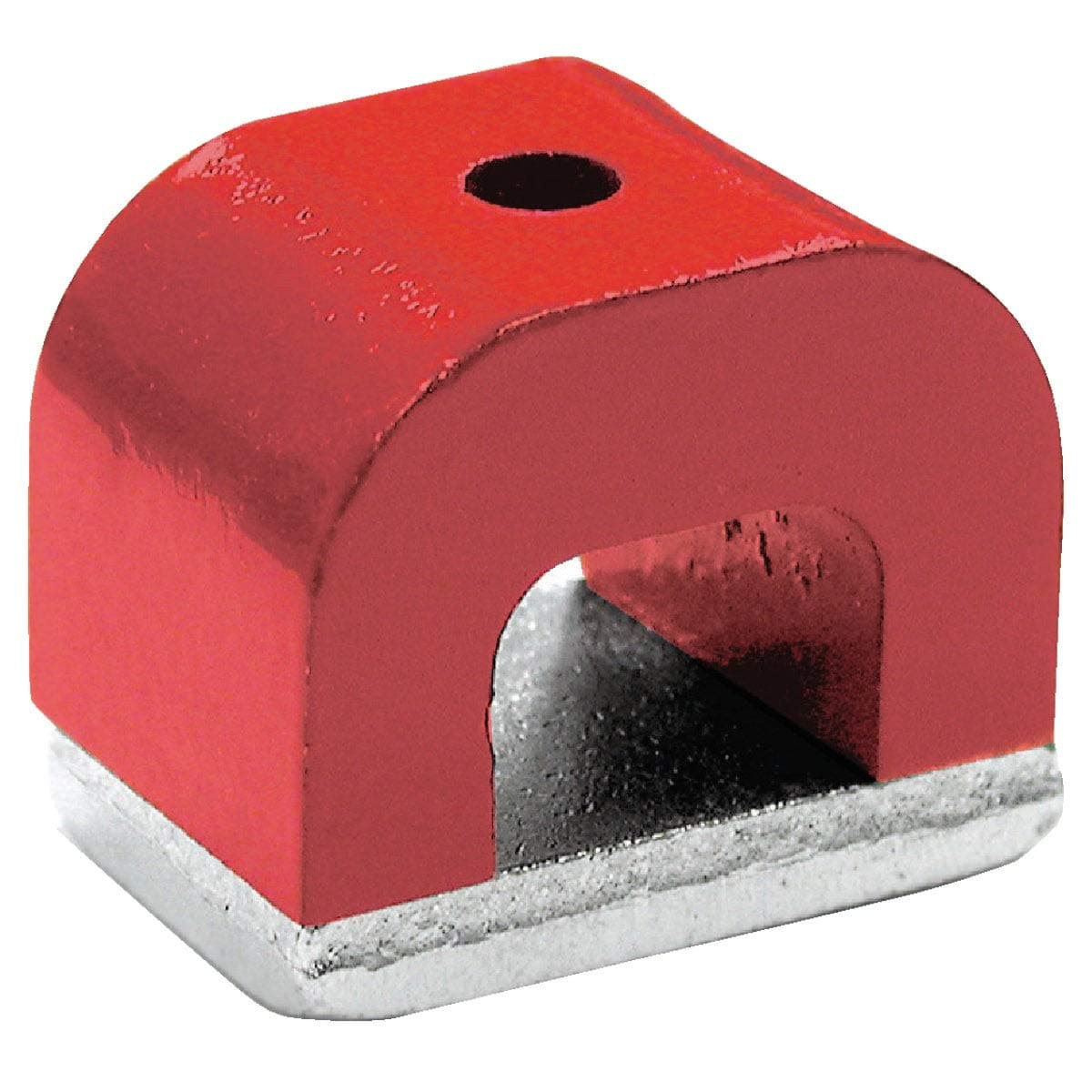 Master Magnetics 1.18 in. Alnico Horseshoe Magnet 13 lb. Pull 5.5 MGOe Red 1 pc.