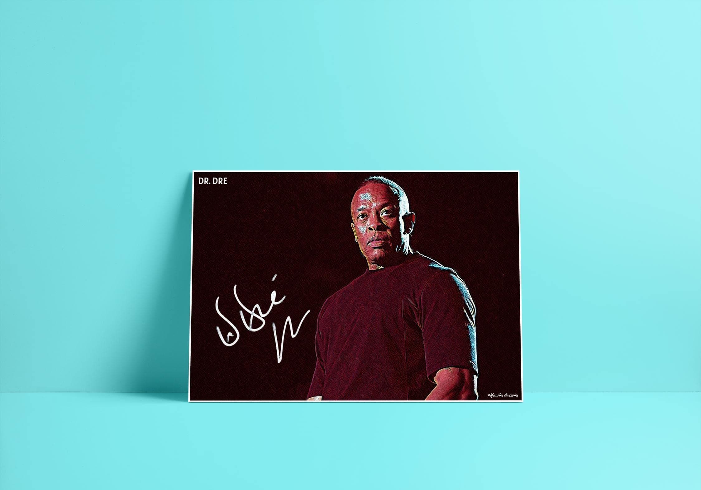 You Are Awesome - Dr. Dre American Rapper Art Effect Poster 03 (18inchx12inch)