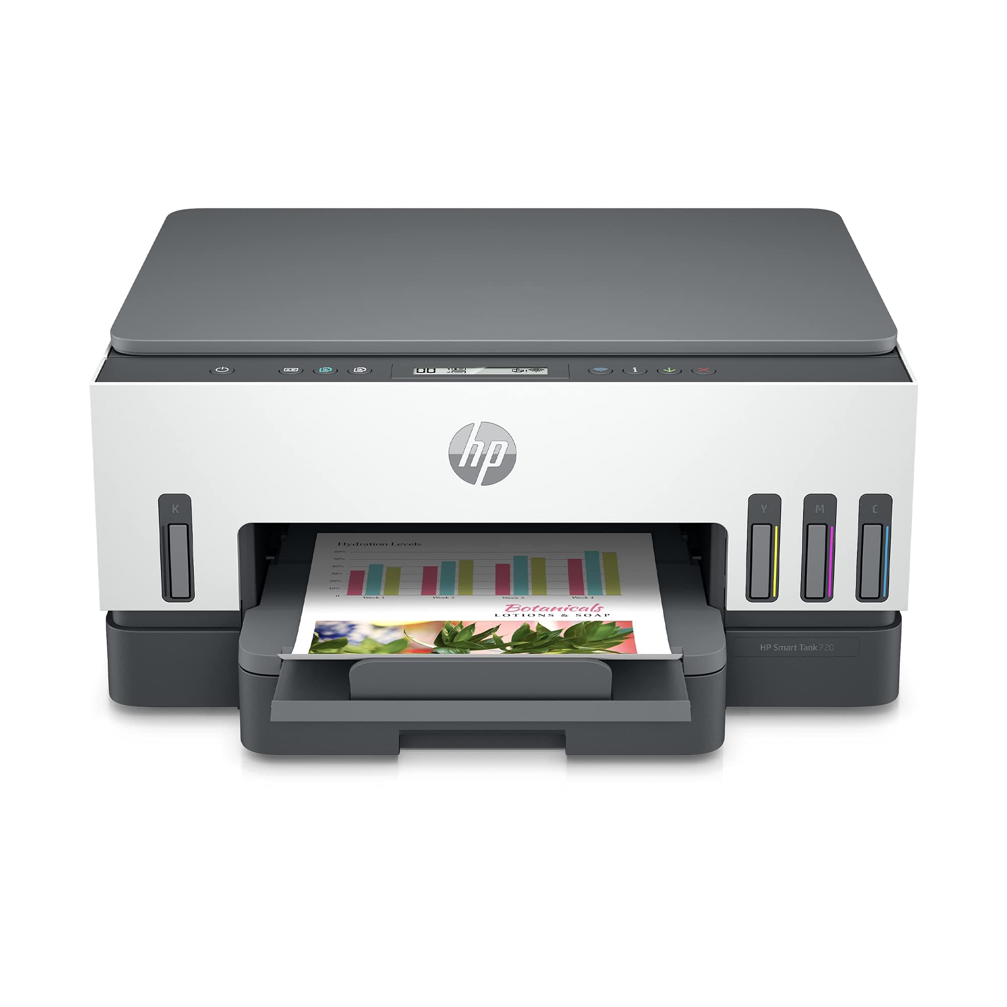 HP Smart Tank 720 All-in-One Auto Duplex WiFi Colour Printer, Print, Scan & Copy for Office
