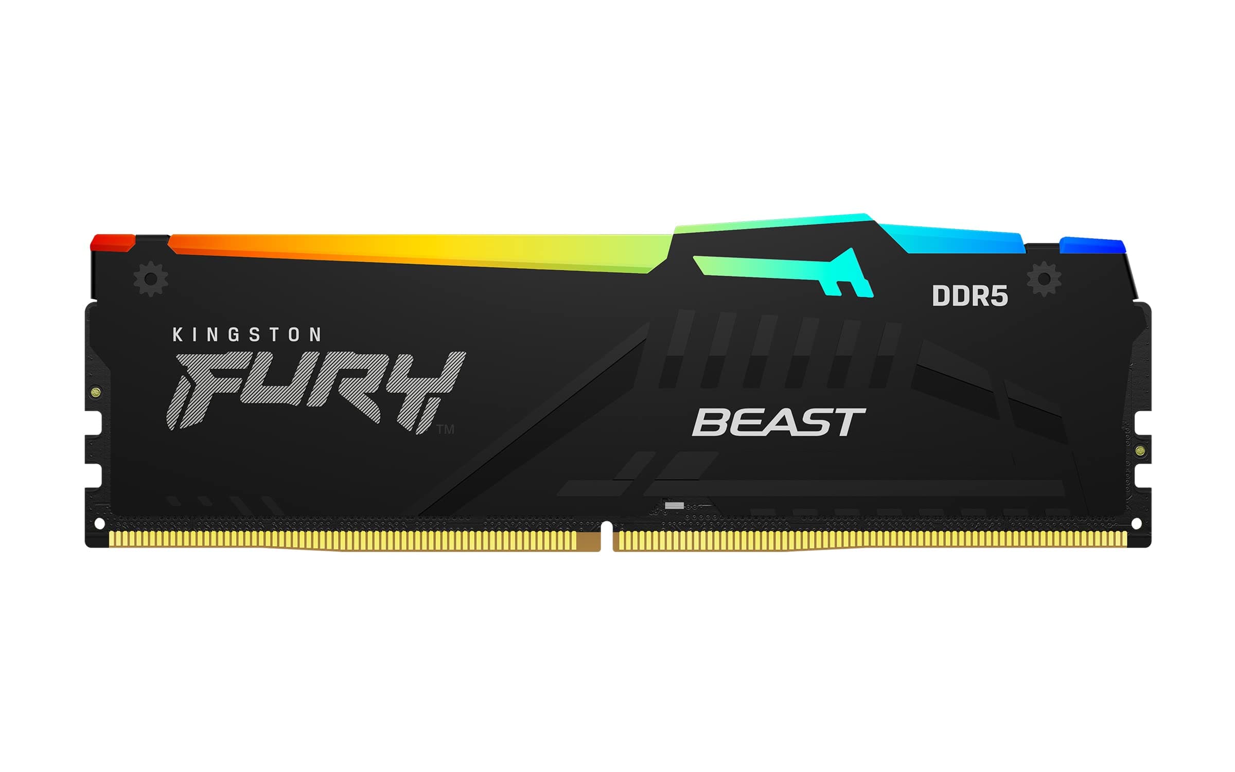 FURY Beast RGB 32GB 5600MT/s DDR5 CL40 DIMM Desktop Memory (Kit of 2) | Intel XMP 3.0 | Infrared Sync Technology | Overclocking Stability | KF556C40BBAK2-32