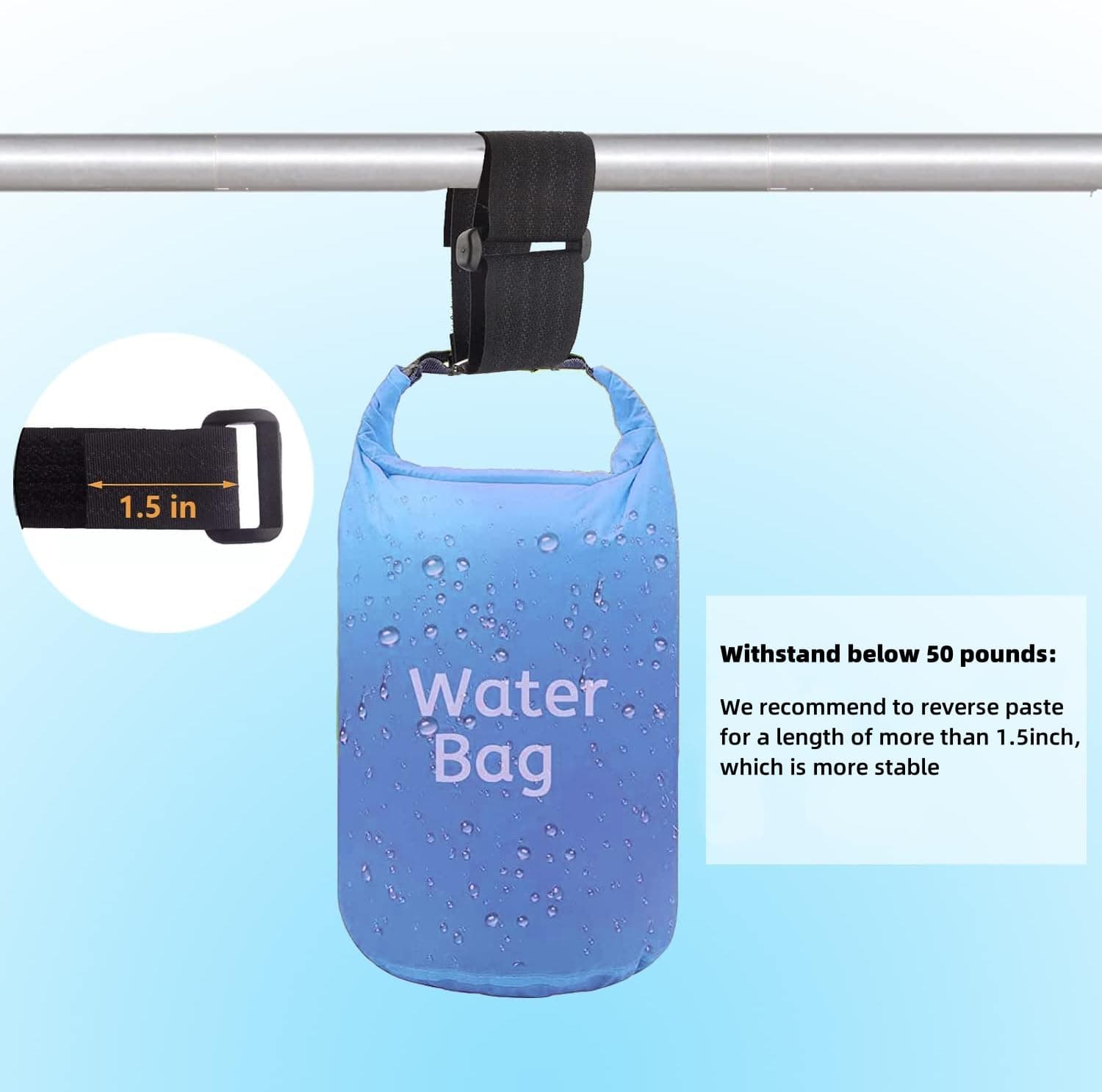 2 Rolls 32.2ft Velcro Straps 1 Inch Wide, Adjustable Fastening Hook and Loop Straps with 50 Metal Buckles, Reusable Nylon Cut-to-Length Cinch Straps for Organizer or Storage, Black