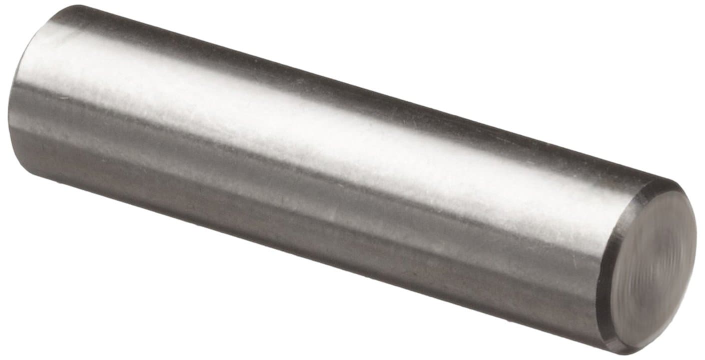 Small Parts 316 Stainless Steel Dowel Pin, 1/4" Diameter, 1" Length (Pack of 10)