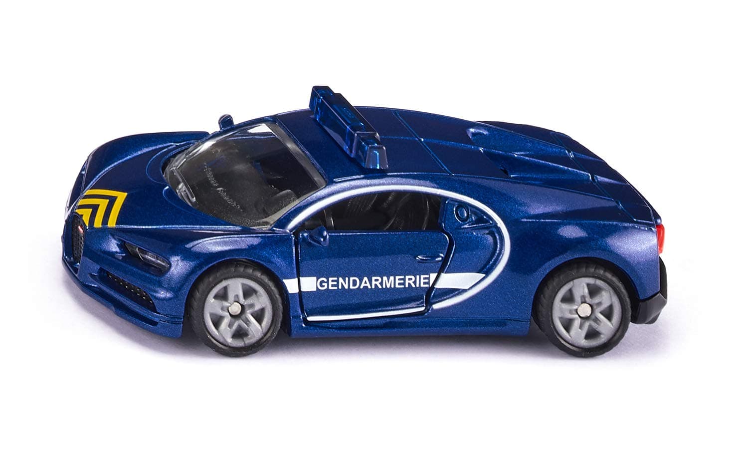 siku 1541, Bugatti Chiron Police Car, Blue, Metal,Plastic, Rubber tyres, Opening bonnet