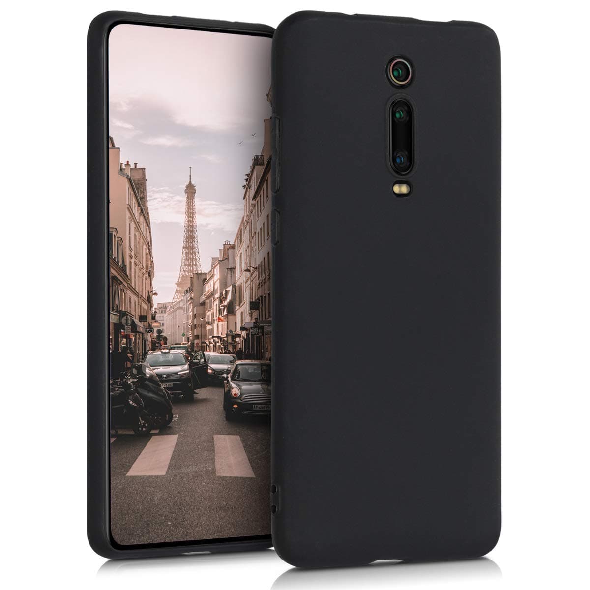 Case Compatible with Xiaomi Mi 9T (Pro) / Redmi K20 (Pro) Case - Protective Slim TPU Phone Cover - Soft Matte Finish - Black Matte